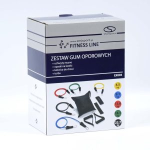 GUMA DO FITNESSU z rączkami EX008 opór 2.5 kg - obrazek 8