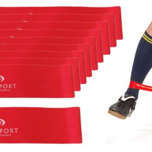 GUMA FITNESS POWER BAND YAKIMASPORT- zestaw 20 gum - czerwone- średni opór
