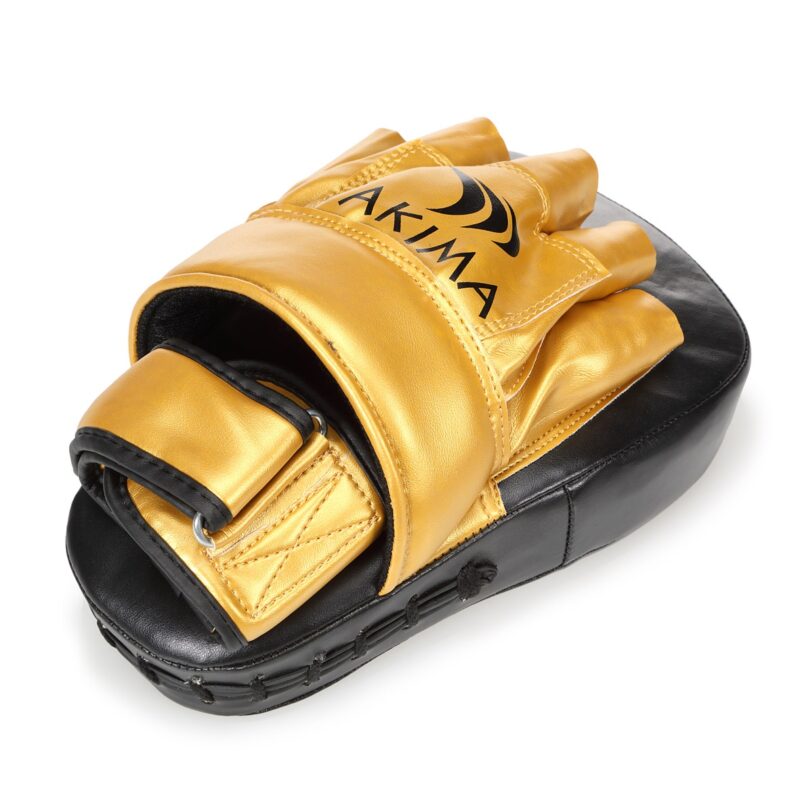 ŁAPY TARCZE TRENERA YAKIMASPORT PROFILOWANE MAX BLACK/GOLD - obrazek 2