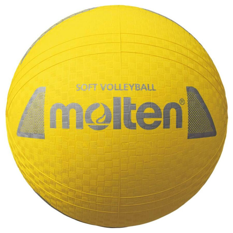 PIŁKA DO SIATKÓWKI GUMOWA MOLTEN SOFT VOLLEYBALL ŻÓŁTA S2Y1250-Y