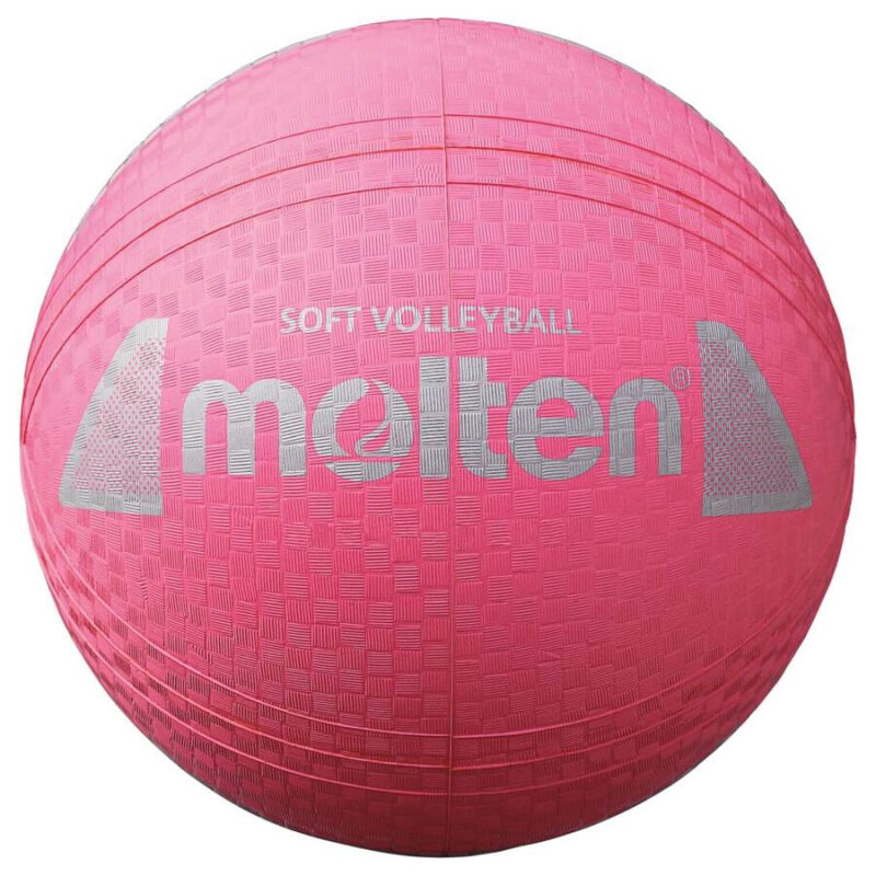 PIŁKA DO SIATKÓWKI GUMOWA MOLTEN SOFT VOLLEYBALL RÓŻOWA S2Y1250-P