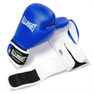 RĘKAWICE BOKSERSKIE ALLRIGHT POWER GEL NIEBIESKIE 12OZ - obrazek 2