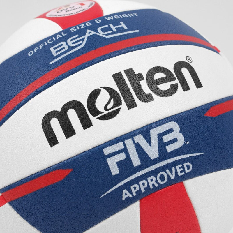PIŁKA SIATKOWA PLAŻOWA MECZOWA MOLTEN BEACH 5000 FIVB V5B5000-DE - obrazek 3