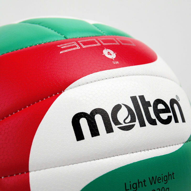 PIŁKA SIATKOWA MOLTEN BIAŁO-CZERWONO-ZIELONA V4M3000-L - obrazek 2