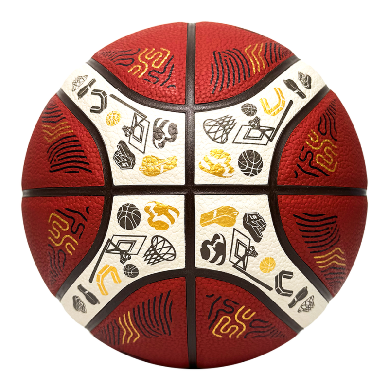 PIŁKA DO KOSZYKÓWKI MOLTEN EUROBASKET 2025 REPLIKA B7G3800-E5Z - obrazek 2