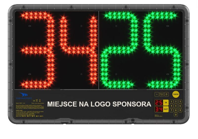 ELEKTRONICZNA TABLICA ZMIANY ZAWODNIKÓW- DWUSTRONNA