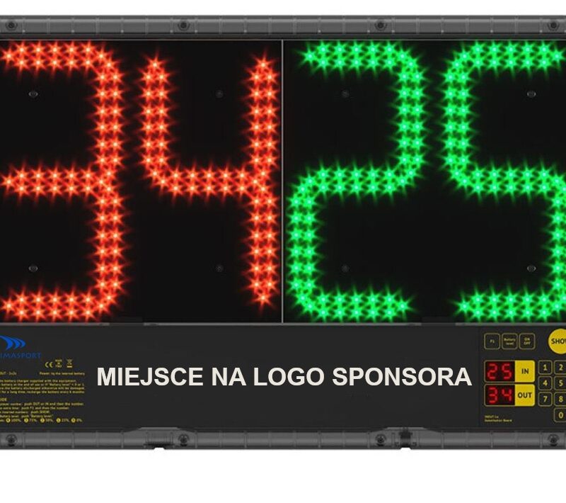 ELEKTRONICZNA TABLICA ZMIANY ZAWODNIKÓW- DWUSTRONNA