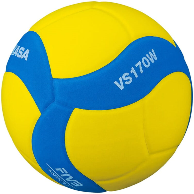 PIŁKA SIATKOWA MIKASA VS170W żółto-niebieska - obrazek 2
