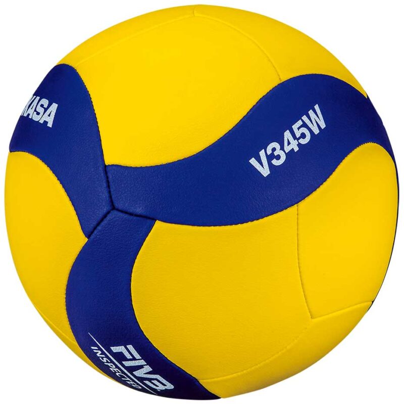 PIŁKA SIATKOWA MIKASA żółto-niebieska V345W - obrazek 2