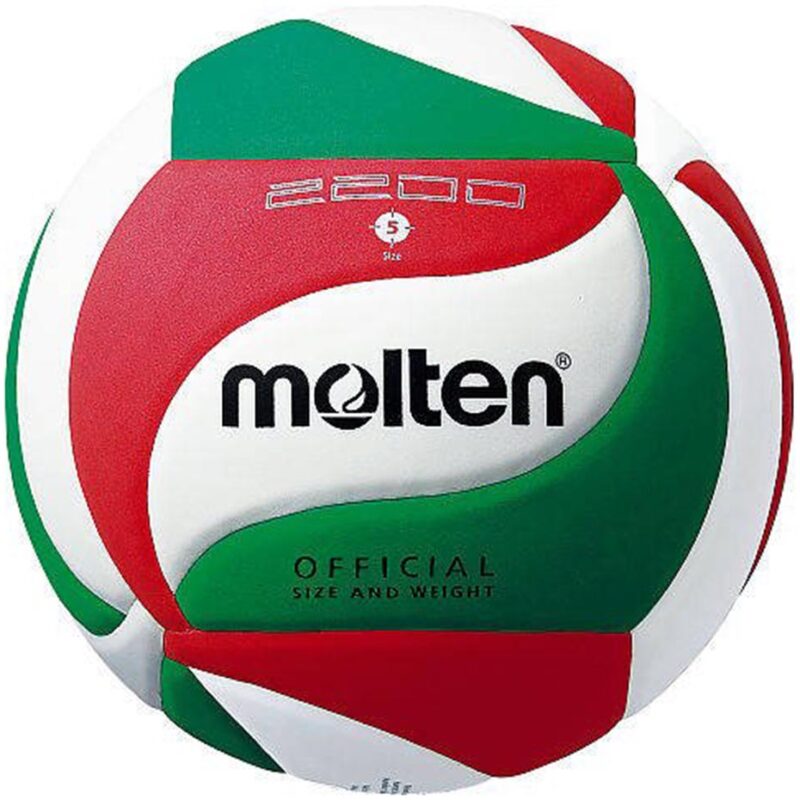 PIŁKA SIATKOWA MOLTEN biało-zielono-czerwona V5M2200