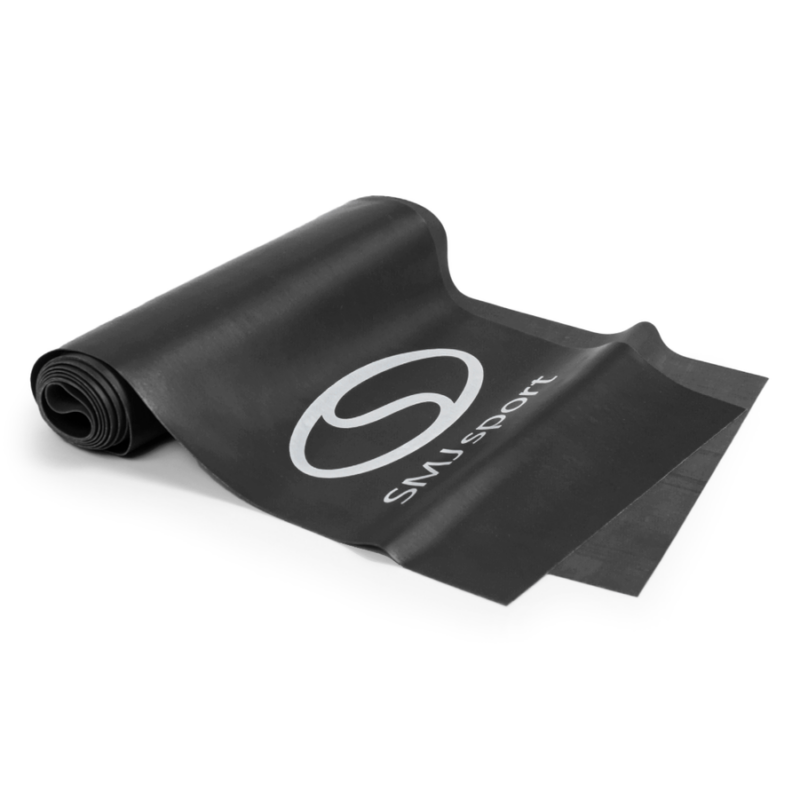 TAŚMA GUMOWA OPOROWA FITNESS HEAVY czarna 0.6 mm / SMJ sport EX060