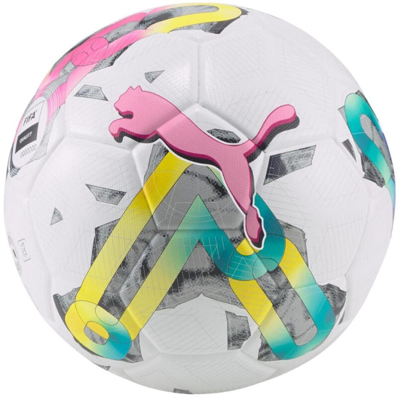 PIŁKA NOŻNA PUMA ORBITA 3 TB FIFA Quality biało-zielono-różowa 83776 01