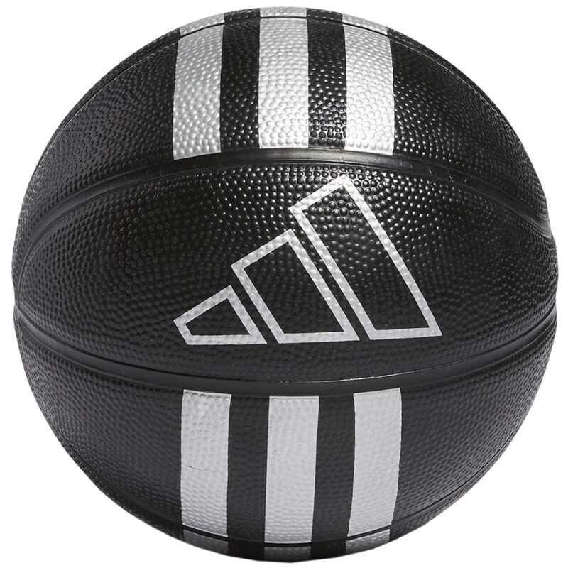 PIŁKA KOSZYKOWA ADIDAS 3-Stripes Rubber Mini czarna HM4972