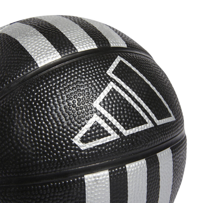 PIŁKA KOSZYKOWA ADIDAS 3-Stripes Rubber Mini czarna HM4972 - obrazek 3