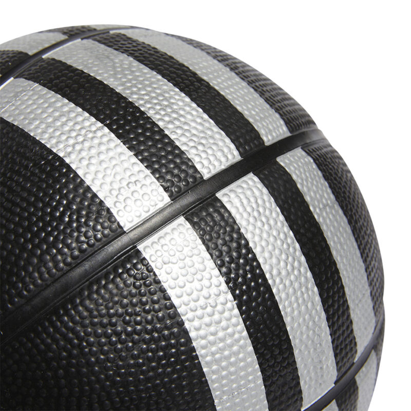 PIŁKA KOSZYKOWA ADIDAS 3-Stripes Rubber Mini czarna HM4972 - obrazek 4