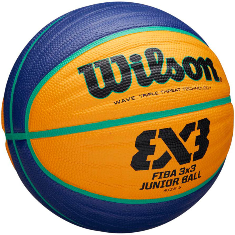 PIŁKA KOSZYKOWA WILSON FIBA 3x3 Junior żółto-niebieska WTB1133XB - obrazek 2