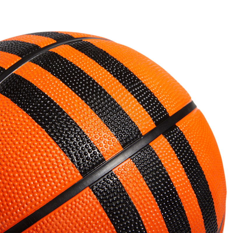 PIŁKA DO KOSZYKÓWKI ADIDAS 3-Stripes Rubber X3 pomarańczowa HM4970 - obrazek 3