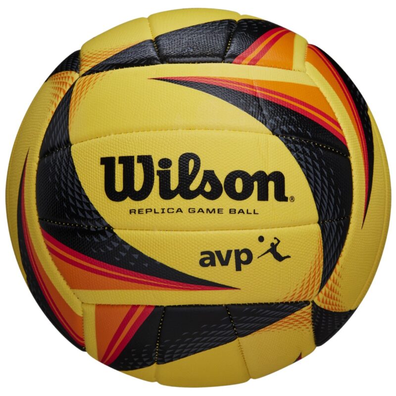 PIŁKA SIATKOWA WILSON AVP REPLICA GAME żółto-czarno-pomarańczowa WTH01020XB
