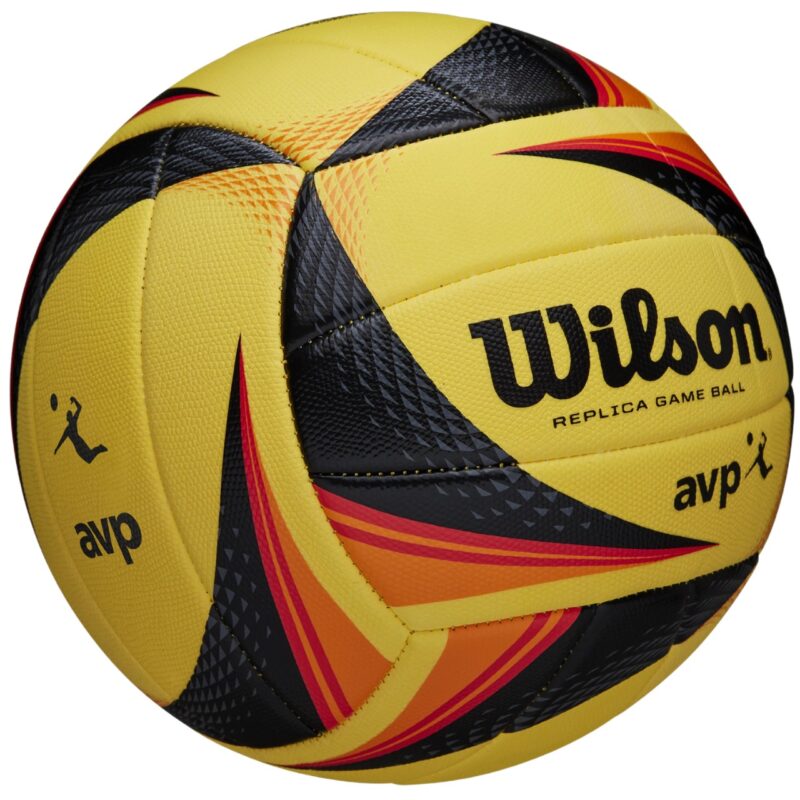 PIŁKA SIATKOWA WILSON AVP REPLICA GAME żółto-czarno-pomarańczowa WTH01020XB - obrazek 2
