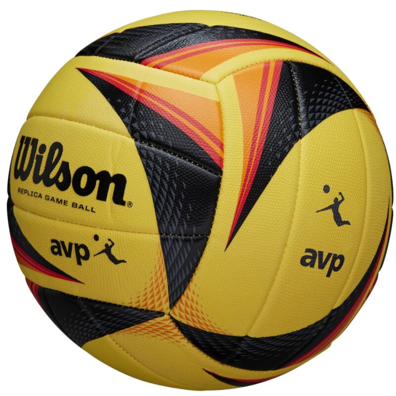 PIŁKA SIATKOWA WILSON AVP REPLICA GAME żółto-czarno-pomarańczowa WTH01020XB - obrazek 3