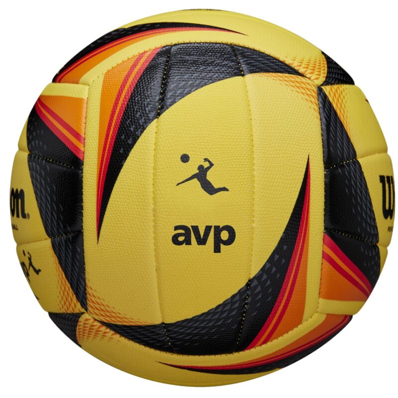 PIŁKA SIATKOWA WILSON AVP REPLICA GAME żółto-czarno-pomarańczowa WTH01020XB - obrazek 4