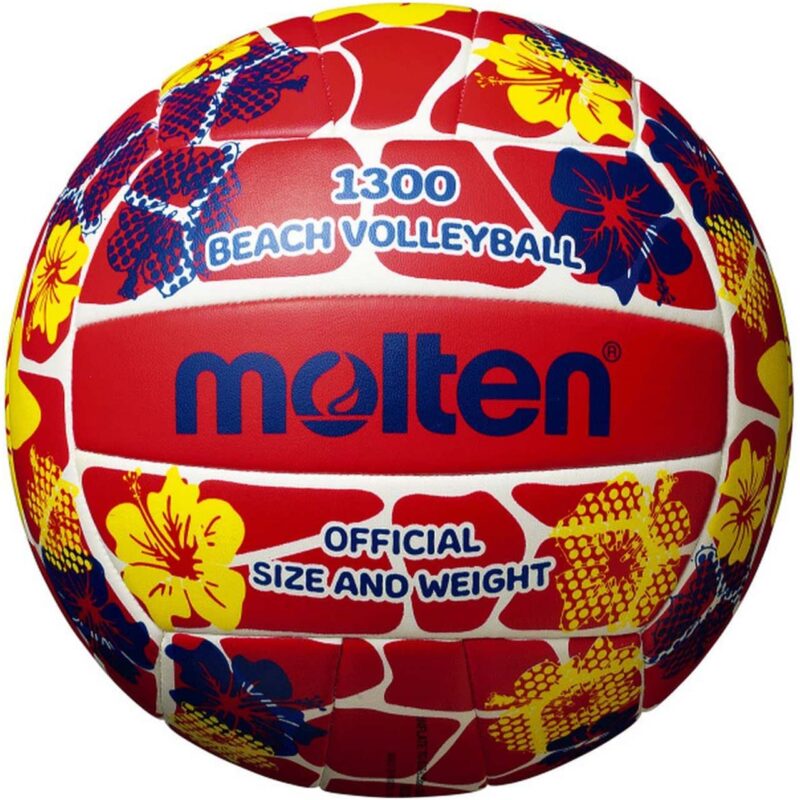 PIŁKA SIATKOWA MOLTEN PLAŻOWA czerwono-żółta V5B1300-FR