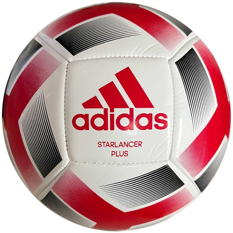 PIŁKA NOŻNA ADIDAS STARLANCER PLUS biało-czerwona IA0969