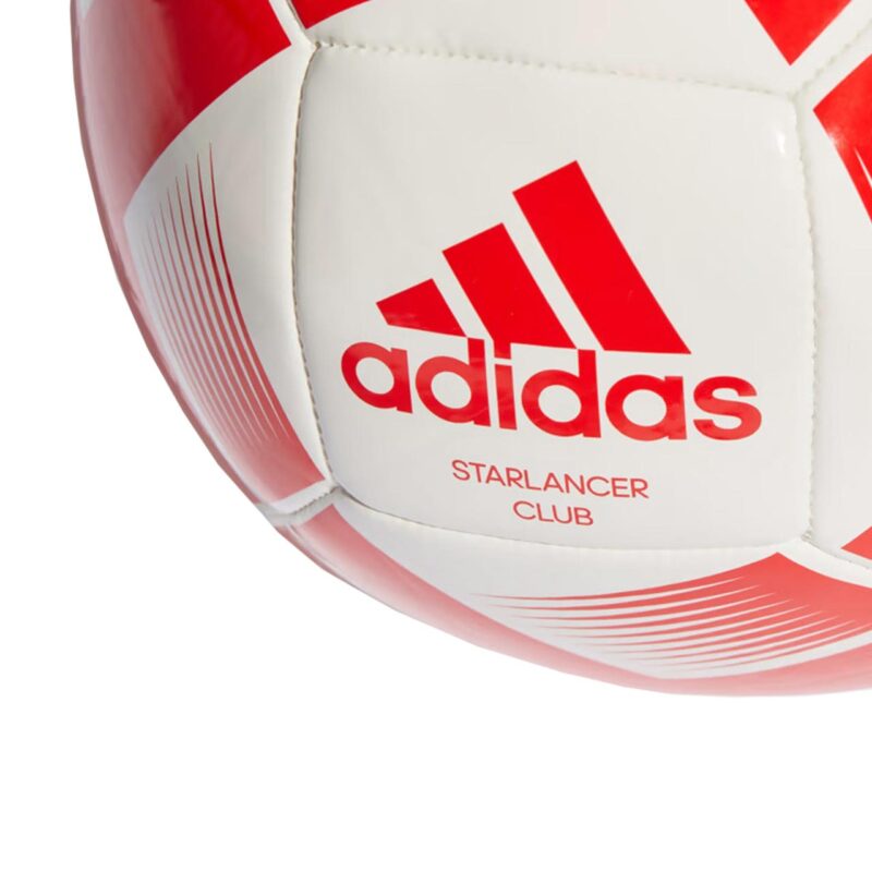 PIŁKA NOŻNA ADIDAS STARLANCER CLUB BALL biało-czerwona IA0974 - obrazek 3