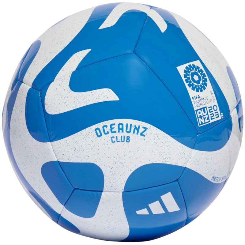 PIŁKA NOŻNA ADIDAS OCEAUNZ CLUB biało-niebieska HZ6933
