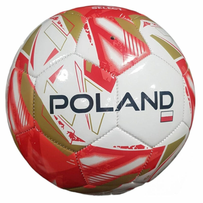 PIŁKA NOŻNA SELECT POLSKA biało-czerwono-złota 18312