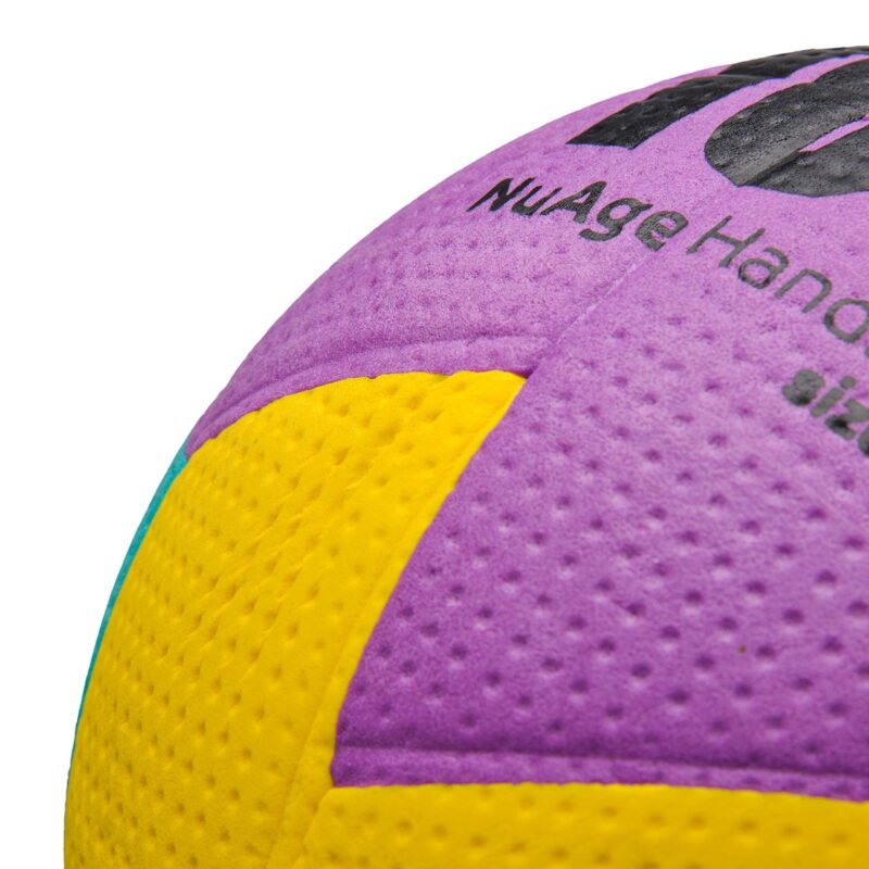 PIŁKA RĘCZNA METEOR NUAGE Junior 1 fioletowo-błękitno-żółta 16691 - obrazek 3