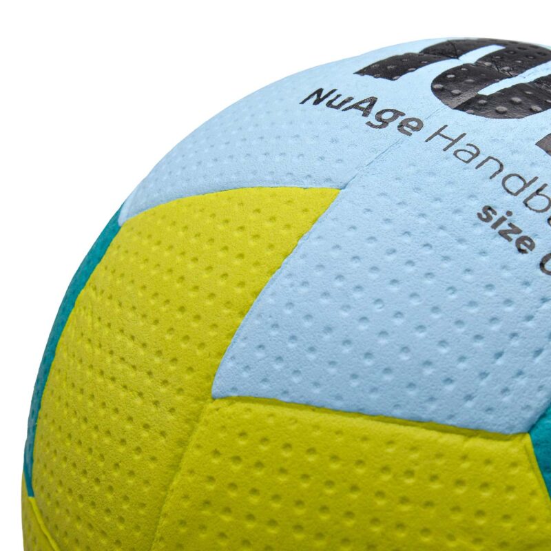 PIŁKA RĘCZNA METEOR NUAGE MINI 0 niebiesko-żółta 16696 - obrazek 3