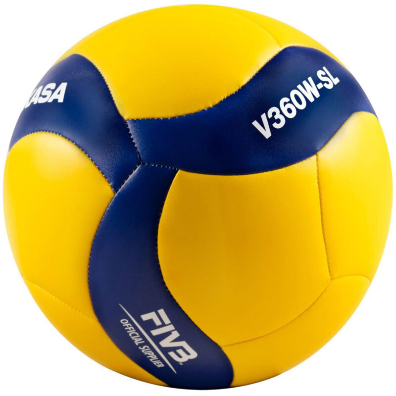 PIŁKA SIATKOWA MIKASA żółto-niebieska V360W-SL - obrazek 3