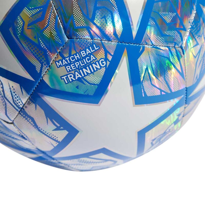 PIŁKA NOŻNA ADIDAS UCL TRAINING  biało-srebrna IN9326 - obrazek 4