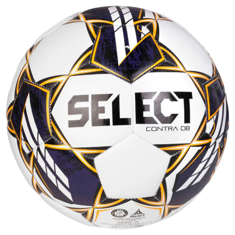 PIŁKA NOŻNA SELECT CONTRA DB FIFA Basic v23 biało-purpurowa 18329 - obrazek 3