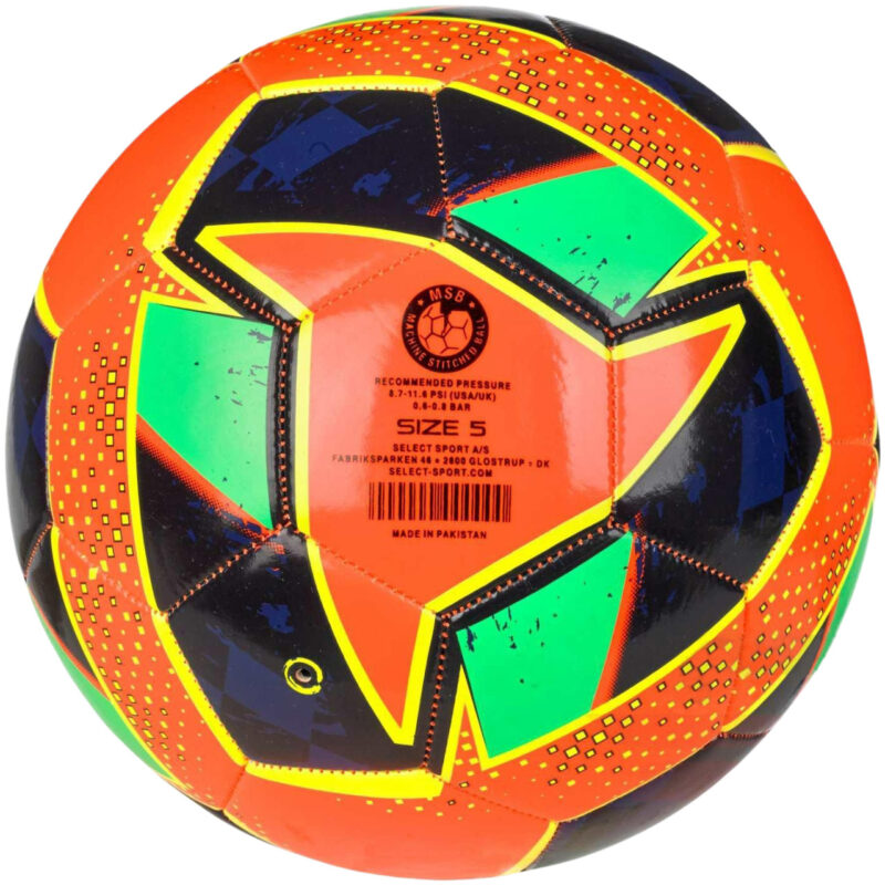 PIŁKA NOŻNA SELECT CLASSIC pomarańczowo-zielona 18523 - obrazek 2