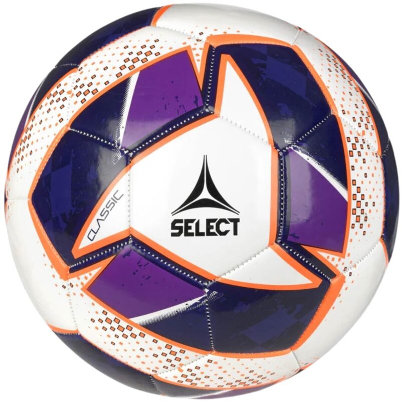 PIŁKA NOŻNA SELECT CLASSIC v24 biało-purpurowa 18522