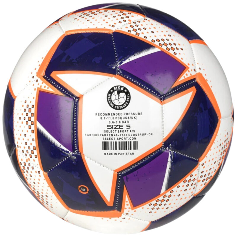 PIŁKA NOŻNA SELECT CLASSIC v24 biało-purpurowa 18522 - obrazek 2