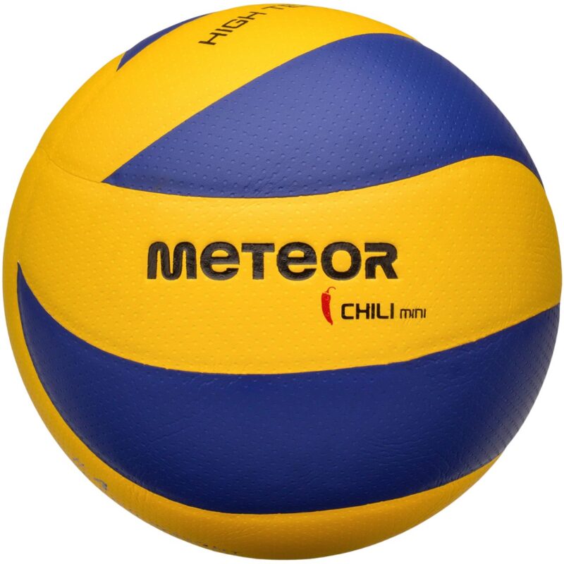 PIŁKA SIATKOWA METEOR CHILI PU MINI Mini żółto-niebieska 10088
