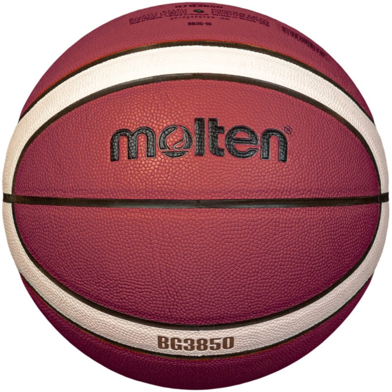 PIŁKA KOSZYKOWA MOLTEN brązowa B5G3850 FIBA - obrazek 2