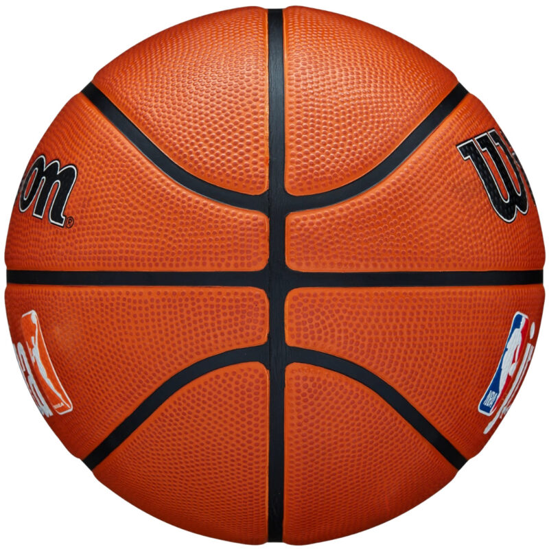 Piłka koszykowa Wilson JR NBA Logo Auth Outdoor pomarańczowa WZ3011801XB7 - obrazek 5