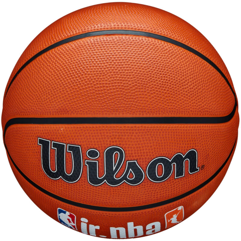Piłka koszykowa Wilson JR NBA Logo Auth Outdoor pomarańczowa WZ3011801XB7 - obrazek 6