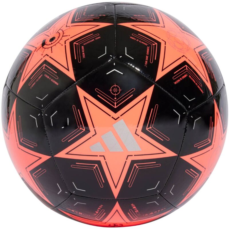 PIŁKA NOŻNA ADIDAS UCL Club czarno-pomarańczowa IX4064