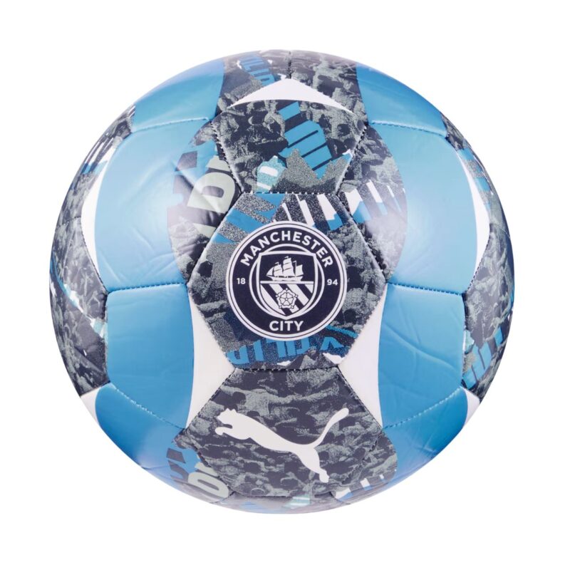PIŁKA NOŻNA PUMA MCFC Prematch szaro-niebieska 84548 74 - obrazek 2
