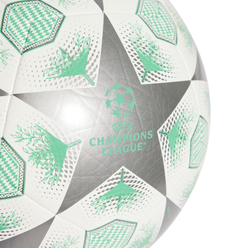 PIŁKA NOŻNA ADIDAS UCL Club 24/25 Knockout Stages biało-zielono-szara JH1283 - obrazek 3
