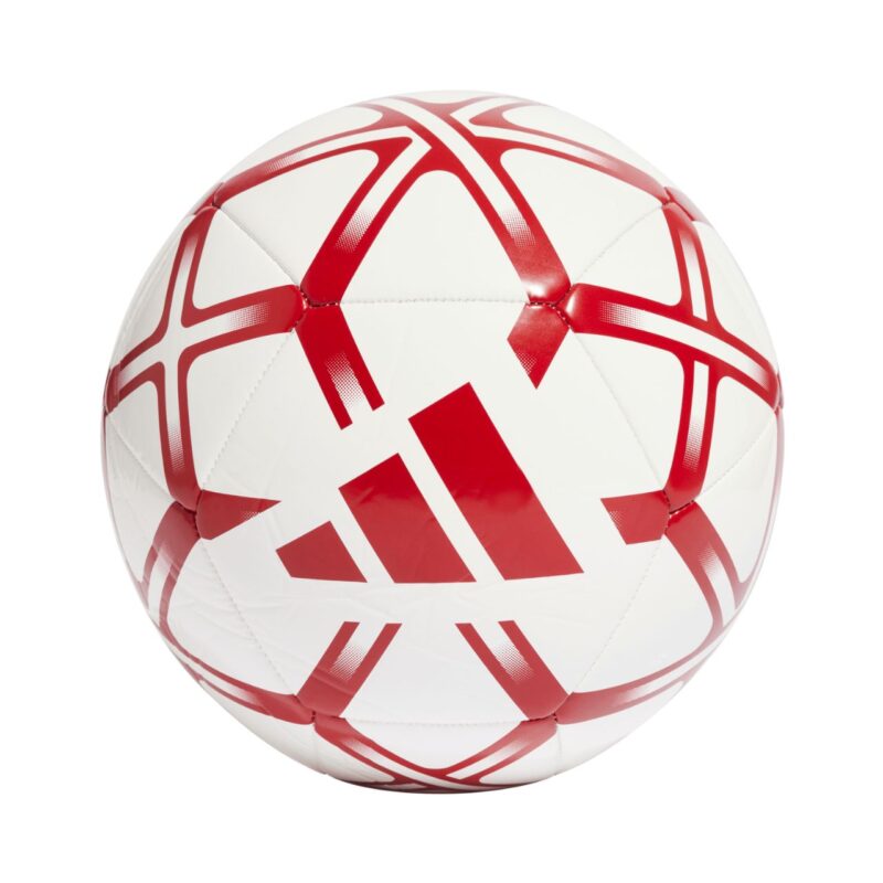 PIŁKA NOŻNA ADIDAS STARLANCER CLUB biało-czerwona JM1800