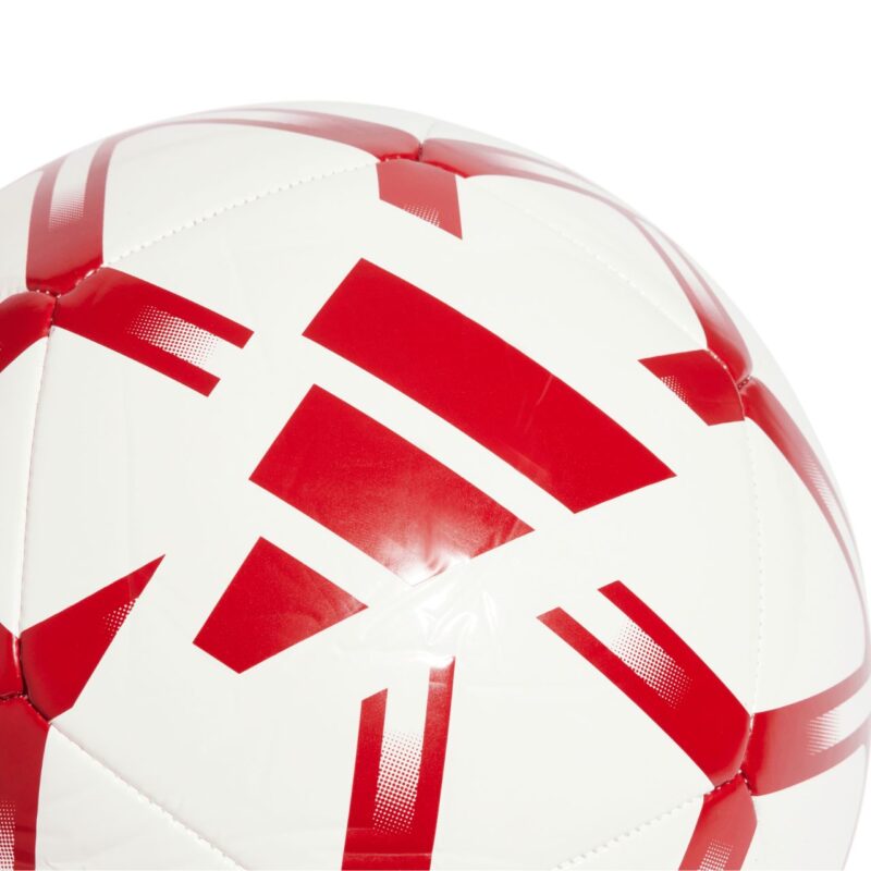 PIŁKA NOŻNA ADIDAS STARLANCER CLUB biało-czerwona JM1800 - obrazek 3