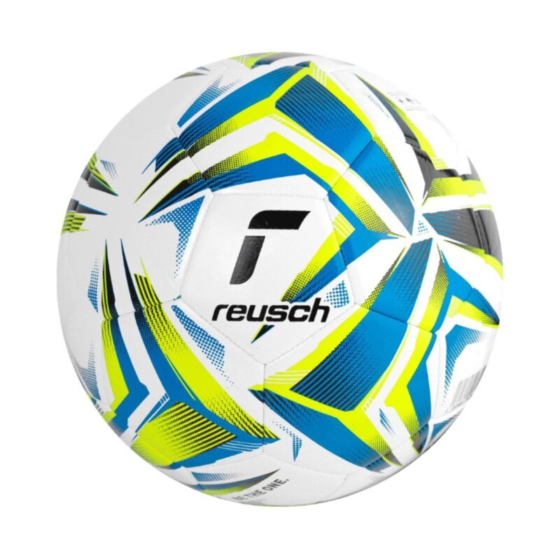 PIŁKA NOŻNA REUSCH FOOTBALL ATTRAKT SILVER biało-niebieska 5554004 1616