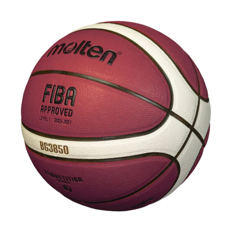 PIŁKA KOSZYKOWA MOLTEN brązowa B6G3850 FIBA - obrazek 3