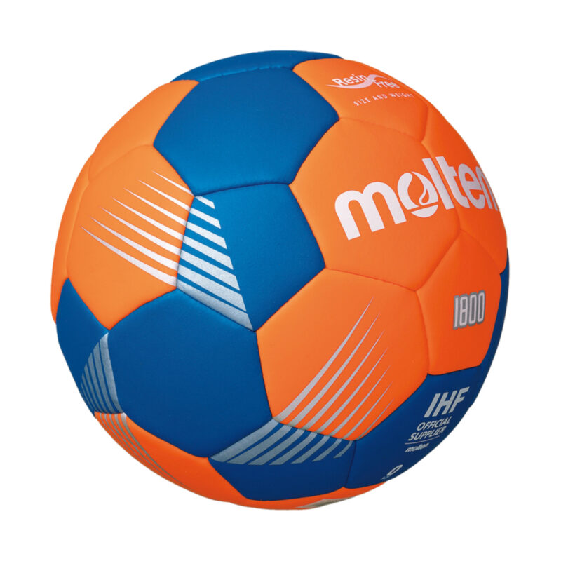 PIŁKA RĘCZNA MOLTEN pomarańczowo-niebieska H0F1800-OB - obrazek 3
